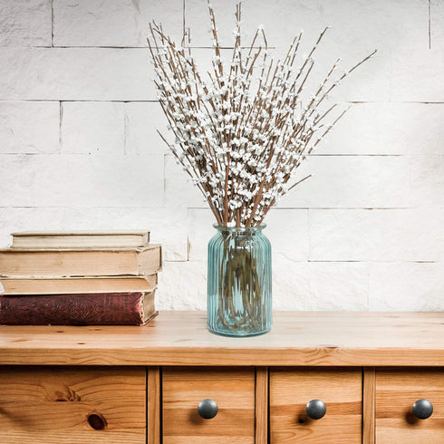 Rocinha 10 Pcs Jasmine Artificial Flowers 29.5'' Long Faux Jasmine Plant Fake Flowers White for Wedding Home DIY Floral Art Party Restaurant Hotel Office Decoration