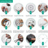 AILILIFE 3D DIY Wall Clock Decor Sticker Mirror Frameless Large DIY Wall Clock Kit for Home Living Room Bedroom Office Decoration (Sliver)