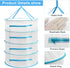 Herb Drying Rack Net 4 Layer Herb Dryer White Mesh Hanging Dryer Rack with Zipper 31.5''×24"