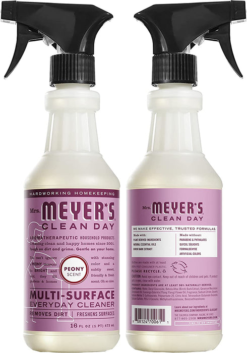 Mrs Meyers Clean Day Limited Edition Peony Scent Kitchen Basics Set