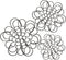 3 Pieces Metal Wall Art Metal Flower Wall Sculpture Metal Flower Wall Art for Home Bedroom Living Room Bathroom Kitchen Office Garden Hotel Wall Decoration, 3 Sizes (Black)