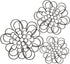 3 Pieces Metal Wall Art Metal Flower Wall Sculpture Metal Flower Wall Art for Home Bedroom Living Room Bathroom Kitchen Office Garden Hotel Wall Decoration, 3 Sizes (Black)