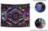 Fowocu Psychedelic Colorful Sun and Moon Tapestry Wall Hanging, Indie Hippie Mandala Cool Trippy Wall Tapestries, Purple Blacklight Tapestry for Bedroom Living Room Dorm (Multi Color, 60'' — 80'')