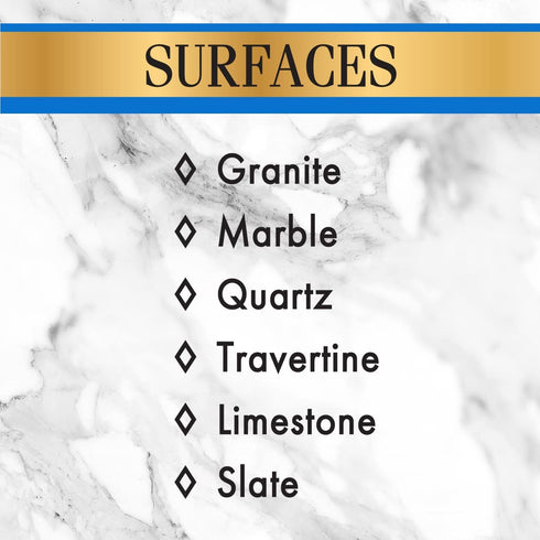 Stone Care International Granite Stone Cleaner and Polish Combo for Granite Marble Soapstone Quartz Quartzite Slate Limestone Corian Laminate Tile Countertop