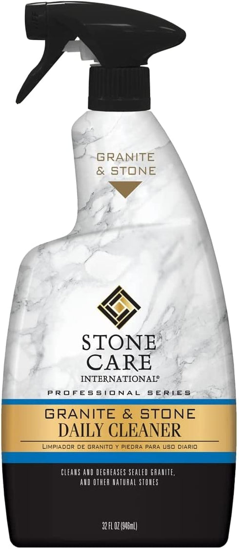 Stone Care International Granite Cleaner - 32 Fluid Ounces Granite & Stone Tile Travertine Limestone Slate Clean