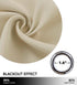 NICETOWN Blackout Curtain Shade for Basement - Roman Tie Up Window Valance Balloon Blind (Grommet Top Panel, 34 inches W x 45 inches L, Biscotti Beige)