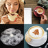 3 Pack Stainless Steel Powder Shaker, Coffee Cocoa Dredges with Fine-Mesh Lid, AIFUDA Power Can For Baking Cooking Home Restaurant with 16 Pcs Printing Molds Stencils