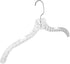 Quality Hangers Clear Hangers 12 Pack - Crystal Cut Hangers for Clothes - Durable Plastic Hanger Set - Invisible Dress Hangers for Suits - Heavy Duty Hangers - Nonslip Coat and Shirt Hangers