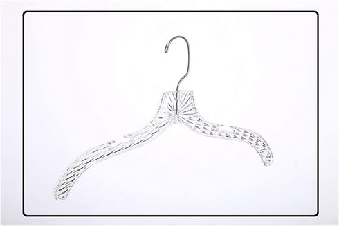 Quality Hangers Clear Hangers 12 Pack - Crystal Cut Hangers for Clothes - Durable Plastic Hanger Set - Invisible Dress Hangers for Suits - Heavy Duty Hangers - Nonslip Coat and Shirt Hangers