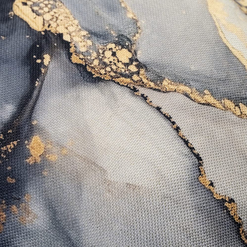 UIOIU Grey Pillow Cover 18x18 Set of 4 Black and Gold Decorative Throw Pillow Cover Modern Marble Texture Pillow Case for Sofa Bed Couch Living Room Bedroom,18x18 Inch(UUBZT14)