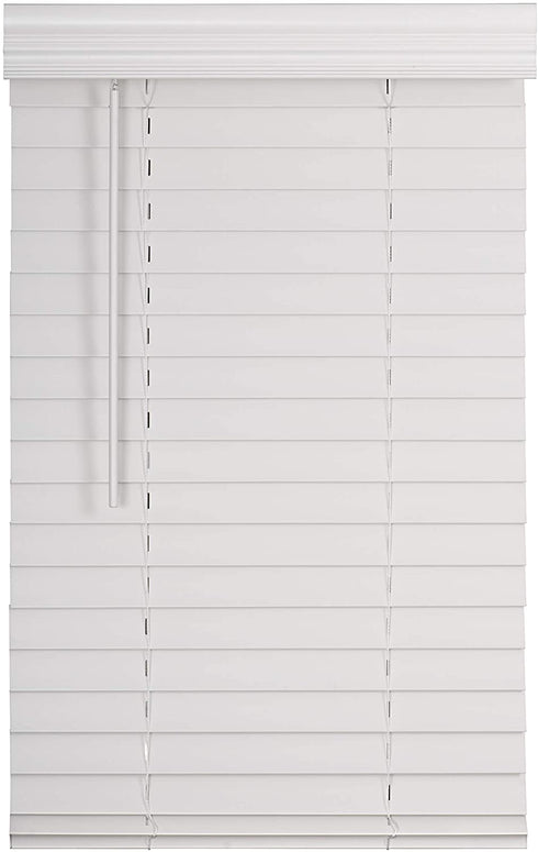 LOTUS & WINDOWARE 2" Faux Wood Blind, 39" x 48", White