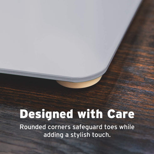 Etekcity Digital Body Weight Bathroom Scale with Round Corner Design, Large Blue LCD Backlight Display, High Precision Measurements, 400 Pounds