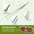 3 Pieces Cooking Tweezer Tong Includes 2 Pieces 12 Inch Extra Long Tweezer Tongs and 11 Inch Stainless Steel Kitchen Food Tong Bread Clip Pastry Clamp Barbecue Kitchen Tong for Cooking Sea food