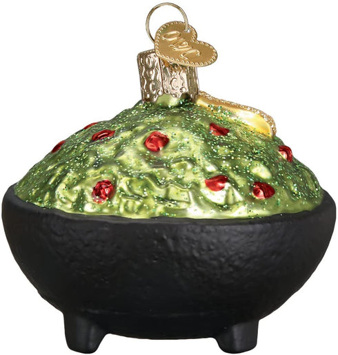 Old World Christmas Ornaments: Avocado Guacamole Glass Blown Ornaments for Christmas Tree