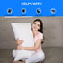 WAJ Shredded Memory Foam Pillow Queen Size Bed Cooling Pillows for Sleeping with Washable Bamboo Cover, Adjustable Gel Infused Foam Fill for Side Back and Stomach Sleepers