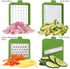 LISA ENJOYMENT Vegetable Chopper Onion Chopper with Container Vegetable Slicer Cutter Grater for Cheese, Chocolate and Ginger Pro Food Chopper with 5 Blades