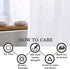 Linen Blended Curtains Semi Sheer Curtains 63 Inches Long Light Filtering Nickel Grommet Window Treatment Panels Privacy Added Drapes for Bedroom/ Living Room, Set of 2, White