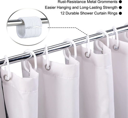 DOMOKU Highland Cow Shower Curtain Get Naked Cow Shower Curtain Polyester Waterproof Western Farmhouse Cow Print Funny Shower Curtain with Hooks,72 X 72 Inche