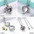 shajwo Cremation Jewelry Heart Urn Necklace for Ashes for Women Gilrs Mini Memorial Keepsake Birthstone Crystals Human Pet Ashes Pendant