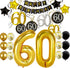 60th Birthday Decorations For Men -Happy Birthday Banner 60 Birthday Balloons Birthday Party Balloon Numbers