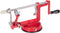 Apple Peeler Slicer Corer Apple Corer and Slicer Stainless Steel Apple Corer Slicer Peeler Fruit Peeler Apple Peelers for Kitchen Durable Alloy Apple Peeler with Powerful Suction Base Red