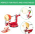 Apple Peeler Slicer Corer Apple Corer and Slicer Stainless Steel Apple Corer Slicer Peeler Fruit Peeler Apple Peelers for Kitchen Durable Alloy Apple Peeler with Powerful Suction Base Red