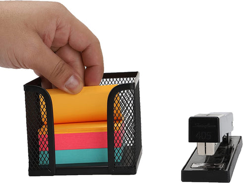 Mind Reader 2-Pack Metal Mesh Memo Pad Holder, Black