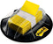 Post-it Flags, 200/High Volume Desk Grip Dispenser,1 in Wide, Yellow (680-HVYW)