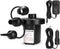 Electric Air Pump, AGPtEK Portable Quick-Fill Air Pump with 3 Nozzles, 110V AC/12V DC, Perfect Inflator/Deflator Pumps for Outdoor Camping, Inflatable Cushions, Air Mattress Beds, Boats, Swimming Ring