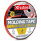 XFasten Super Strength Automotive Molding Tape, Gray, 1/2-Inch x 30-Foot, Double Sided Exterior Mounting Tape for Auto Body Molding, Trim, Side Mirror, Emblem, Nameplate and Outdoor Applications