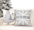 4TH Emotion Gray Christmas Pillow Covers 18x18 Set of 4 Farmhouse Christmas Decorations Merry Tree Joy Let It Snow FA La La Winter Holiday Decor Throw Cushion Case for Home Couch TH055-18