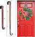 LBSUN Wreath Hanger, Adjustable Over The Door Wreath Hanger Wreath Holder Wreath Hook for Door Christmas (Bronze,20 lbs)