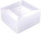 WDF 60PCS Clear Plastic Plates-Clear Square Disposable Plates-7inch Plastic Appetizer Plates-Premium Clear Dessert/Salad Plates for Wedding &Parties