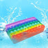 BINGLALA Pop Simple Sensory Pencil Box Push Pop Pencil Case Fidget Toy Bubble Stationery Storage Bag Decompression Toy for Kids Office Stationery Organizer