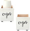 2 Pieces Bathroom Cup Dispenser Disposable Cup Dispenser 3 oz 5 oz Paper Cup Storage Box Cup Holder Farmhouse Drink Caddy Party Cup Holder for Wedding Kitchen Decor (White)