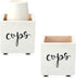 2 Pieces Bathroom Cup Dispenser Disposable Cup Dispenser 3 oz 5 oz Paper Cup Storage Box Cup Holder Farmhouse Drink Caddy Party Cup Holder for Wedding Kitchen Decor (White)