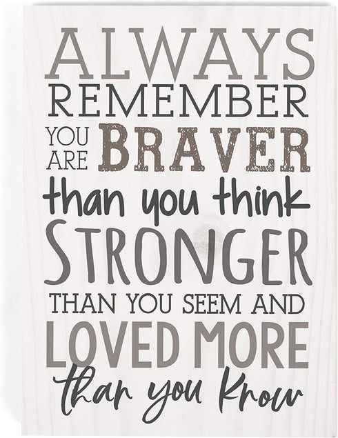 P. Graham Dunn Always Remember 7.25 x 5.5 Inch Pine Wood Tabletop Letter Block Decorative Sign