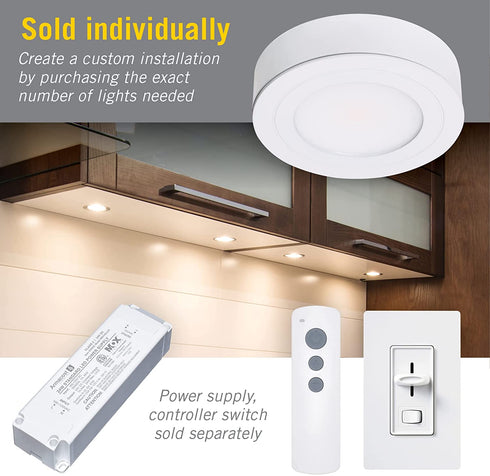 Armacost Lighting 213412 LED Puck Light, Soft White