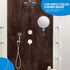 Heavy-Duty Fogless Mirror for Shower | Durable Anti Fog Shower Mirror for Shaving | with Razor Holder and Extra Anti-Fog Solution