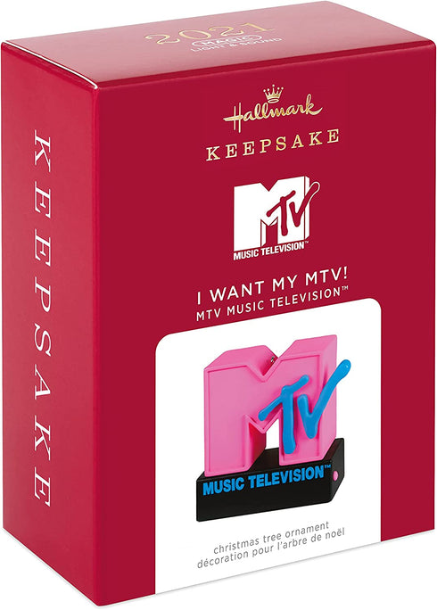 Hallmark Keepsake Christmas Ornament 2021, MTV Music Television I Want My MTV!, Light and Sound