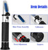 Handheld Alcohol Refractometer,V·RESOURCING 0~80% Alcohol Content Measurement Tool Tester for Spirits Distilled Ethanol with Water like Whiskey, Brandy;Used in Scientific Research, Alcohol Purchase