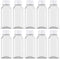 20 Pcs 8 Ounce Juice Bottles Plastic Milk Bottles Bulk Beverage Containers with Tamper Evident Caps Lids White for Milk, Juice, Drinks and Other Beverage Containers