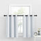 NICETOWN Room Darkening Window Valance, Kitchen/Bathroom/Kids Bedroom Decor Blackout Thermal Insulated Window Treatment Short Curtain, White, 2 Panels, 34W by 36L + 1.2 inches Header