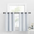 NICETOWN Room Darkening Window Valance, Kitchen/Bathroom/Kids Bedroom Decor Blackout Thermal Insulated Window Treatment Short Curtain, White, 2 Panels, 34W by 36L + 1.2 inches Header