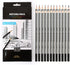 dainayw Professional Drawing Sketching Pencils Set, 24 Pieces Art Pencils 14B, 12B, 10B, 9B, 8B, 7B, 6B, 5B, 4B, 3B, 2B, B, HB, F, H - 9H, Graphite Shading Pencils for Beginners & Pro Artists