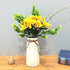 Anding White Ceramic Vase - Elegant Origami Art Design- Ideal Gift for Friends and Family, Wedding, Desktop Center Vase, A Perfect Home Decor Vase (LY096)