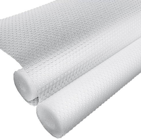 N/A'' 2 Rolls Shelf Liner Non-Adhesive, 11in x 4.5ft Non-Slip Kitchen Stove Cupboards Liner, Waterproof Drawer Closet Wardrobe Liners,Protect Mat for Refrigerator, Pantry, Shoe Rack