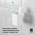 Umbra Flex Sure-Lock Toothbrush Holder, Bathroom Storage Tumbler, Cup for Toothpaste, Combs and Makeup Brushes - Attaches to Glass Panes, Mirrors and Tiles with SureLock Technology, No Drilling, White
