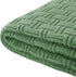 TREELY 100% Cotton Knitted Throw Blanket Couch Cover Blanket(50 x 60 Inches, Sage Green)
