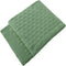 TREELY 100% Cotton Knitted Throw Blanket Couch Cover Blanket(50 x 60 Inches, Sage Green)